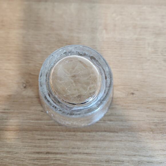 Crackled Glass Tealight Holders Set of 3 - Picture 4 of 4